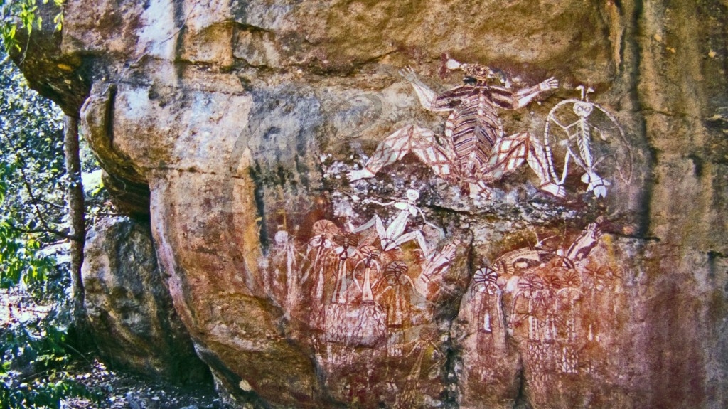 Kakadu Nationalpark - Nourlangie Rock - Felsmalerei.jpg
